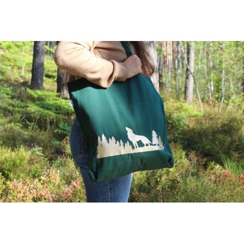 Riidest õlakott "Hunt metsas"