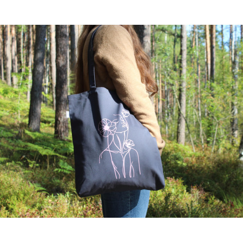 Riidest õlakott "Naine"